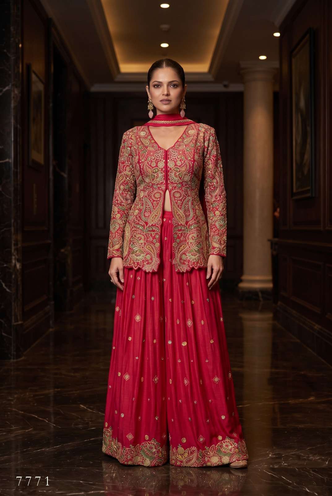 Aurraa Amroota Chinon Embroidered Salwar Suit Set