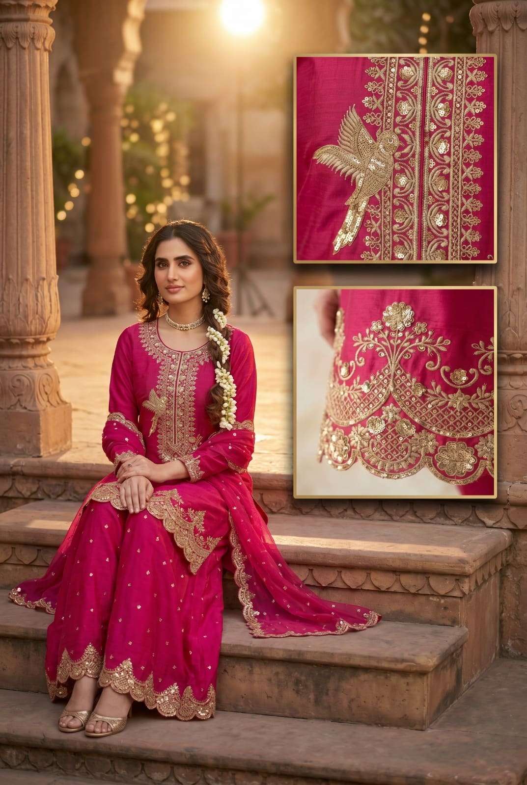 Aurraa Designer Roohaa Vol 18 Tora Silk Embroidery Salwar Suit Set