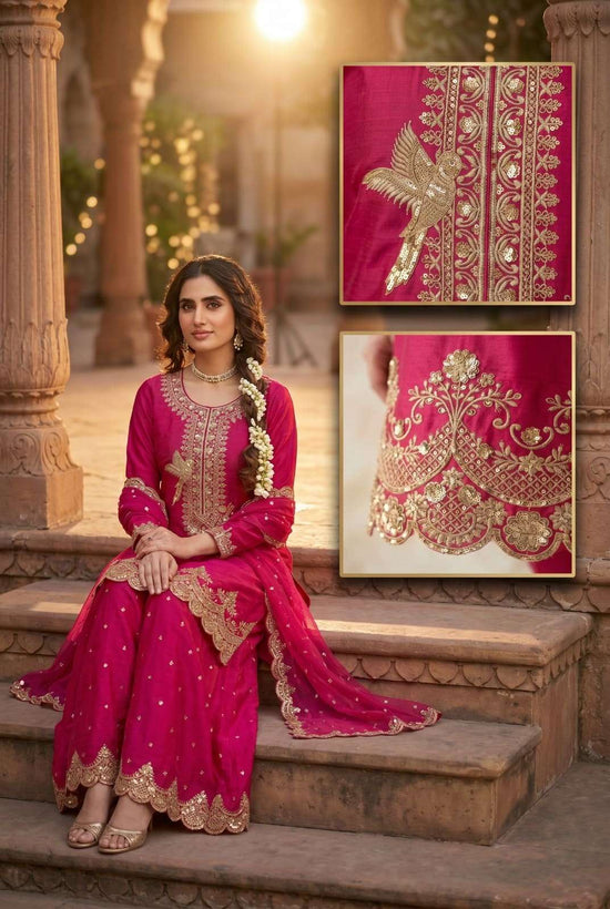 Aurraa Designer Roohaa Vol 18 Tora Silk Embroidery Salwar Suit Set