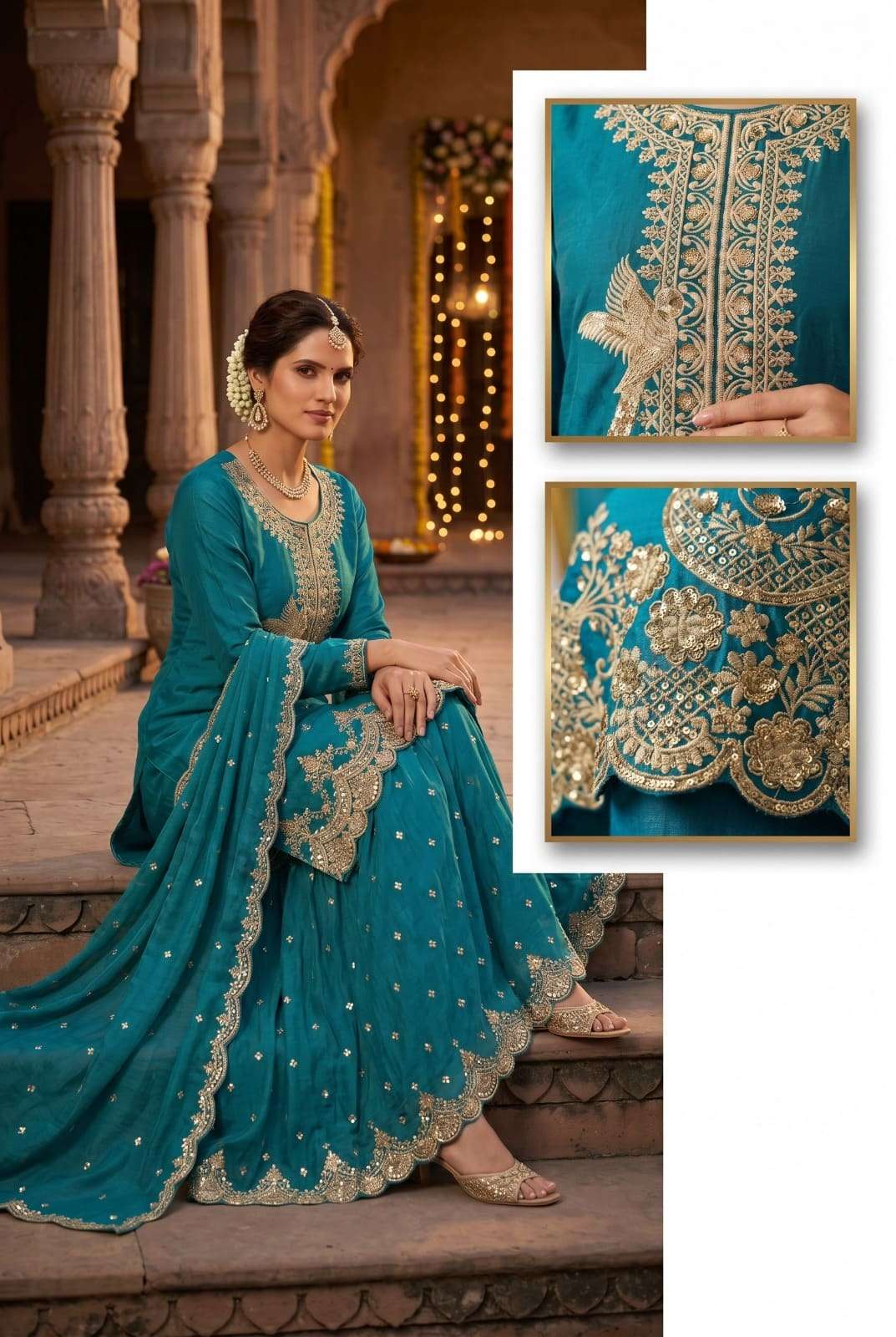 Aurraa Designer Roohaa Vol 18 Tora Silk Embroidery Salwar Suit Set