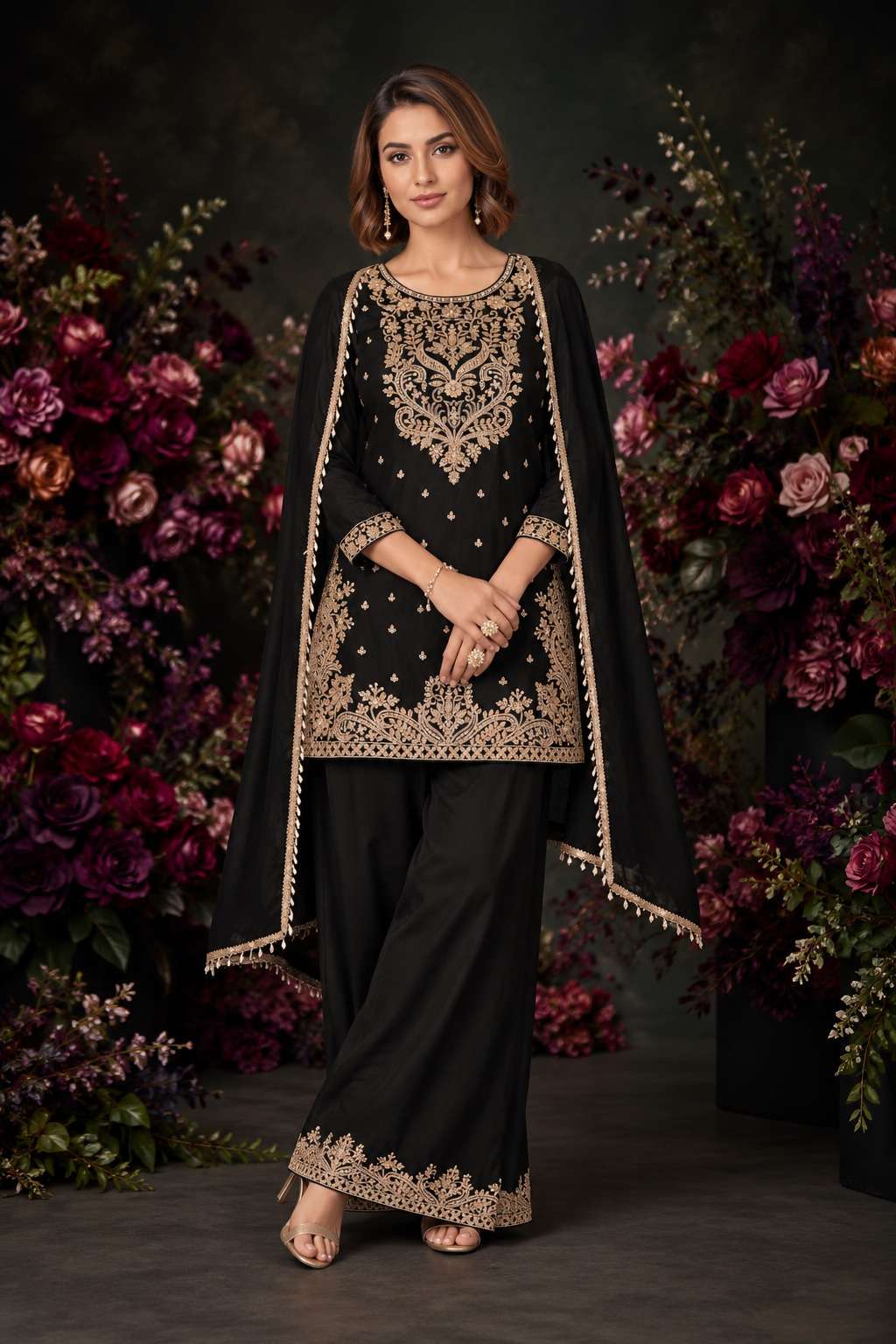 Aurraa Kabool Chinon Embroidered Pakistani Suit