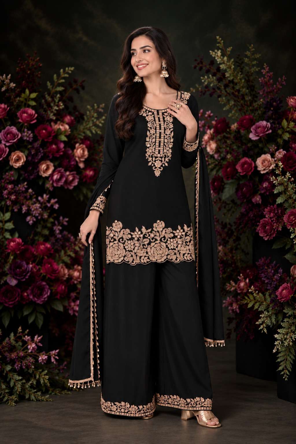 Aurraa Kabool Chinon Embroidered Pakistani Suit