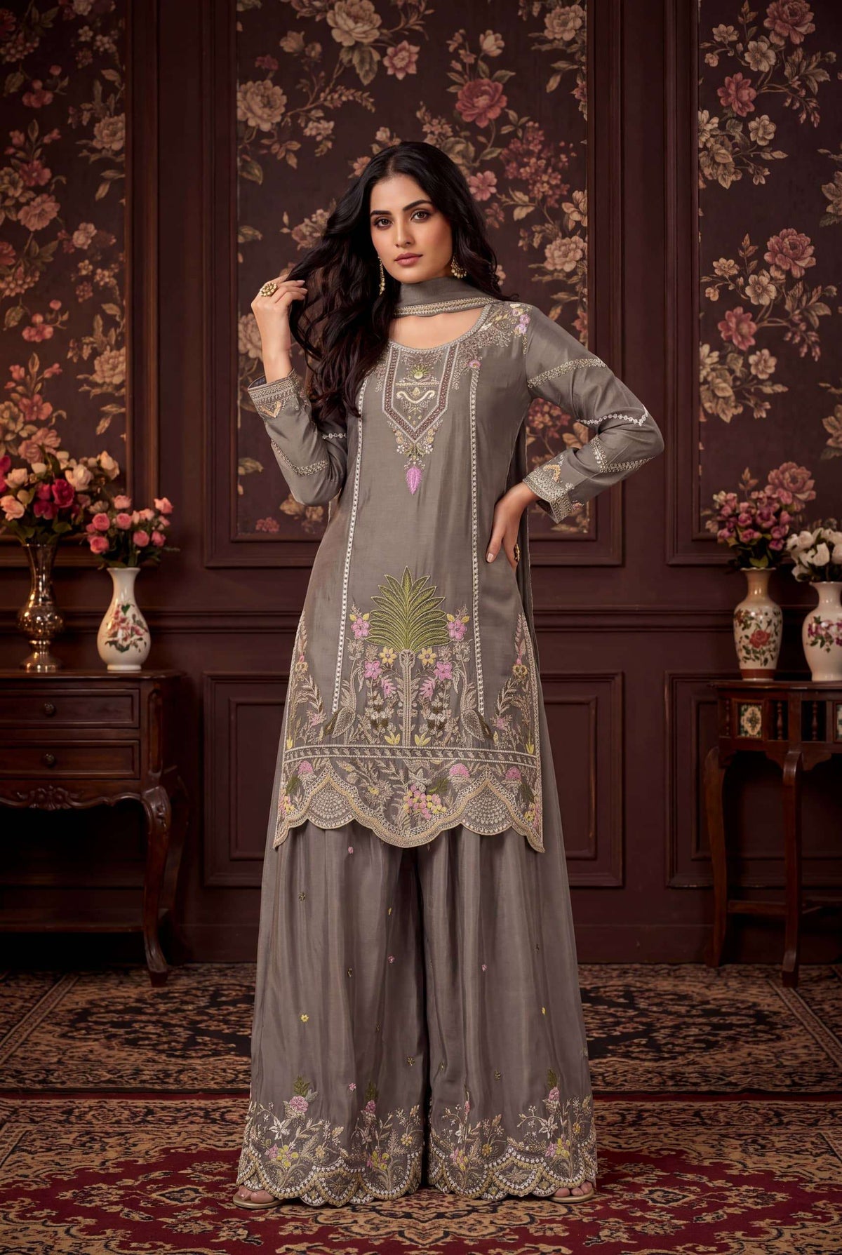 Aurraa Lavya Chinon Salwar Suit Set