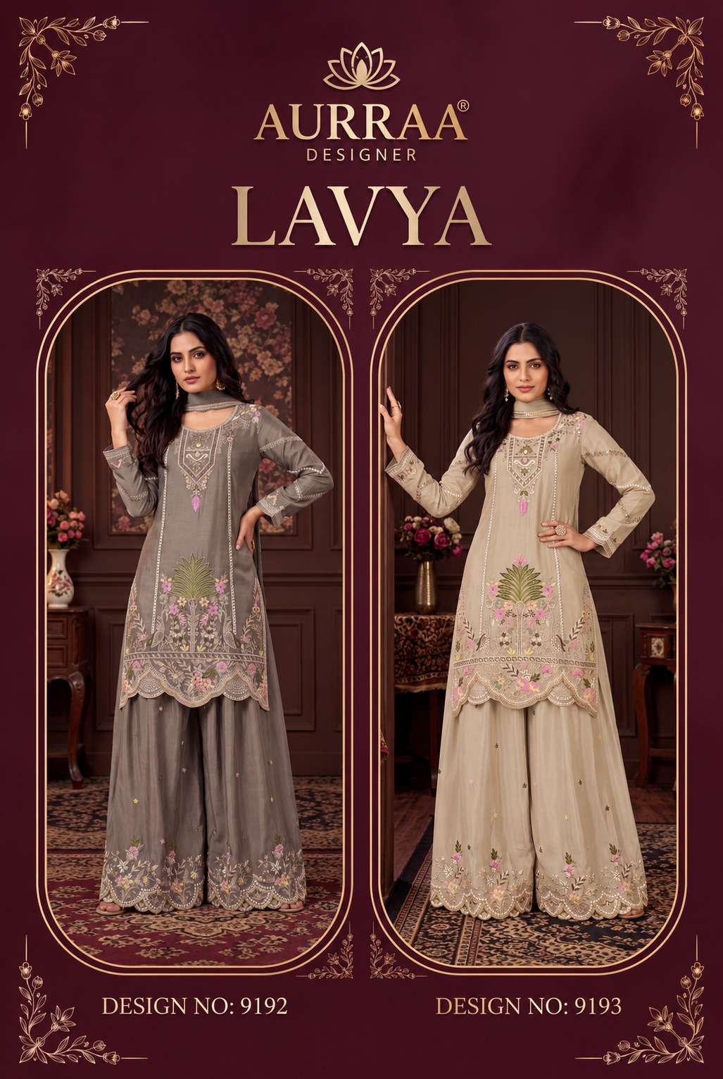 Aurraa Lavya Chinon Salwar Suit Set