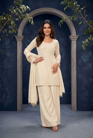 AURRAA LEENA Chinon Stitched Pakistani Suit