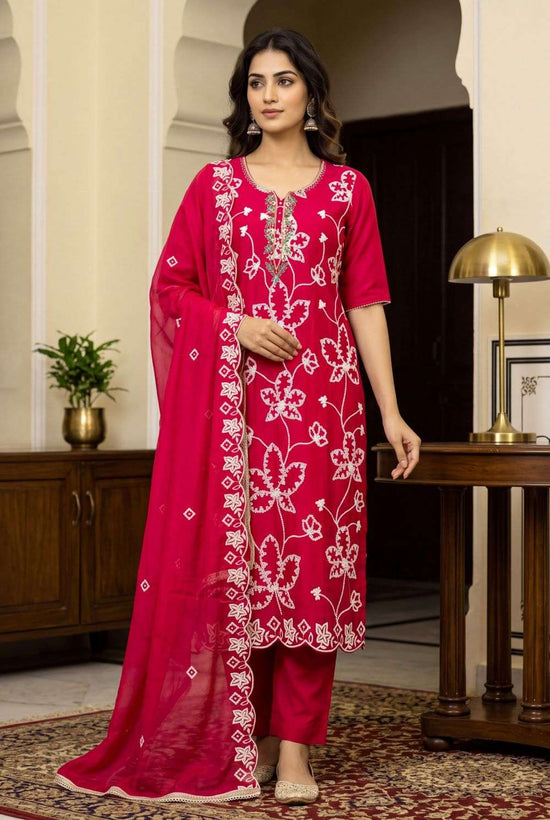 Aurraa Pratima Cotton Embroidered Ready To Wear Salwar Suits