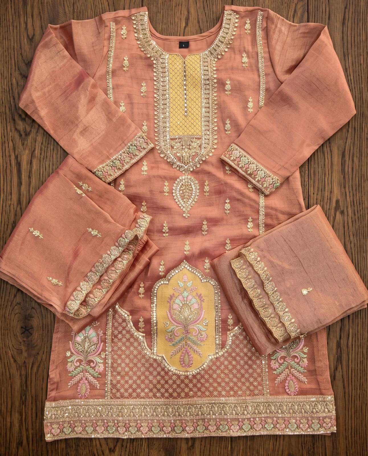AURRAA RADHIKA 01 TO 03 Series Salsa Silk Embroidered Dresses
