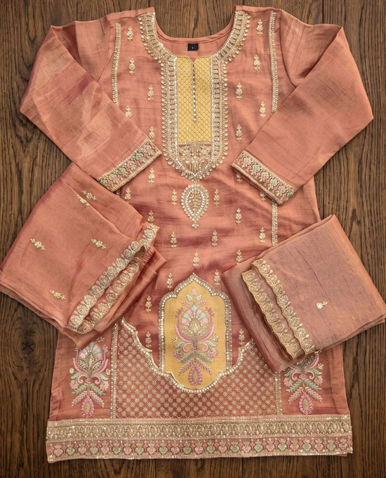 AURRAA RADHIKA 01 TO 03 Series Salsa Silk Embroidered Dresses