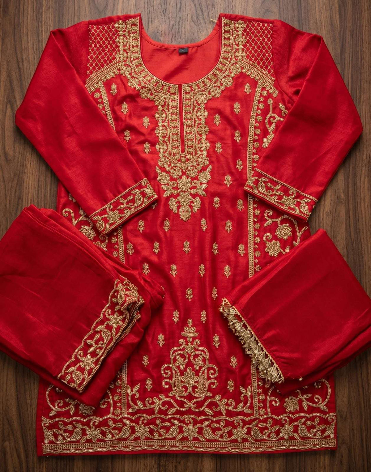 AURRAA REEMA Chinon Stitched Embroidered Dresses - Amrah Wholesale