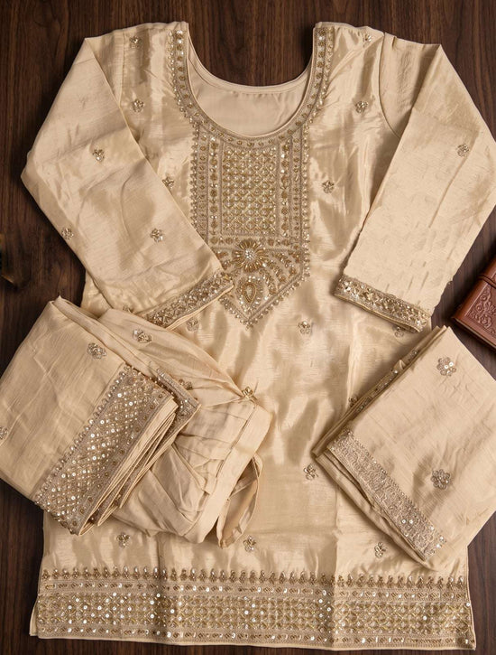 Aurraa Shikhaa Chinon Stitched Sharara Dresses Set - Amrah Wholesale