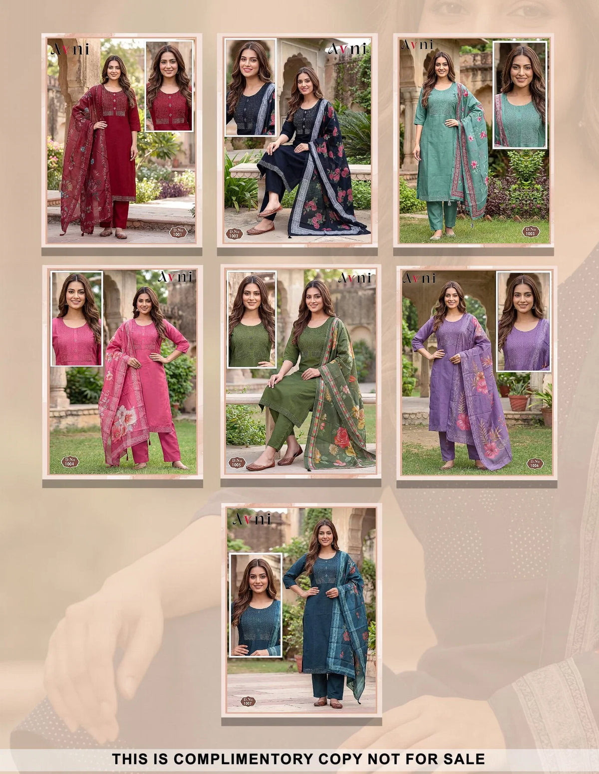 Avni Vol 2 Kurti Pant Dupatta Set Wholesale Catalogue - Amrah Wholesale