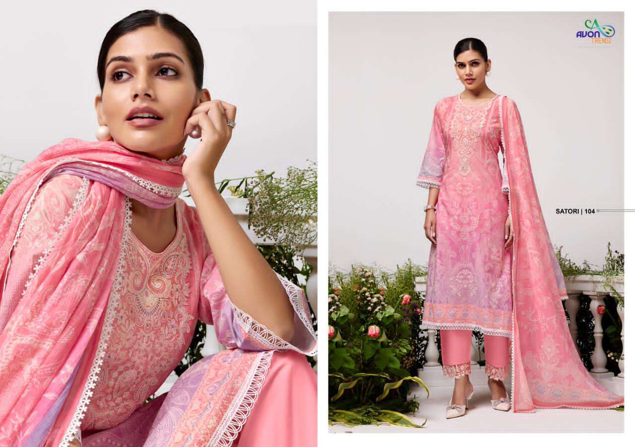 Avon Trendz Satori Cotton Dress Material