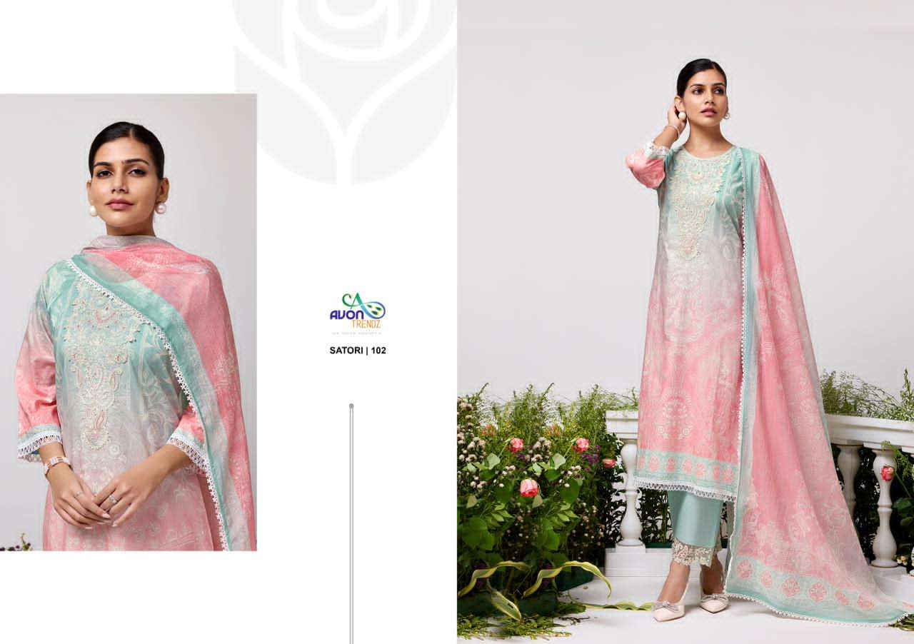 Avon Trendz Satori Cotton Dress Material