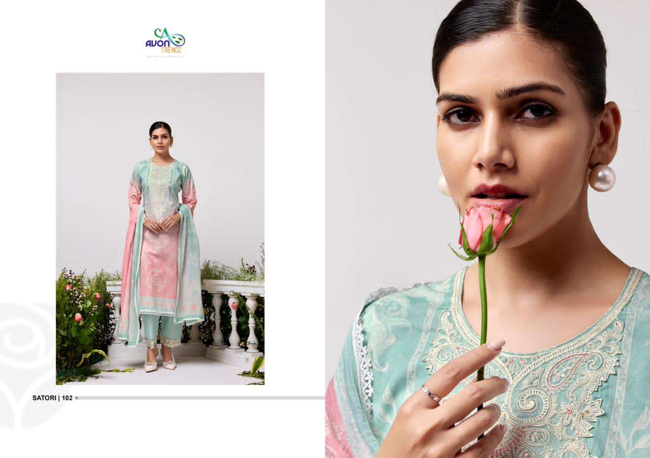 Avon Trendz Satori Cotton Dress Material