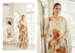 Avon Trendz Art And Craft Cotton Linen Dress Material - Amrah Wholesale