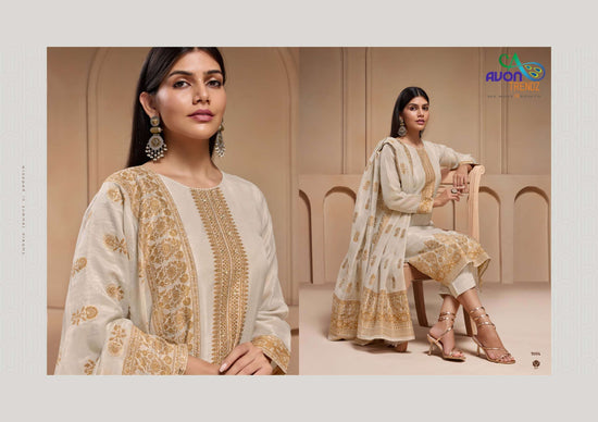 Avon Trendz Jashn Tissue Silk Dress Material
