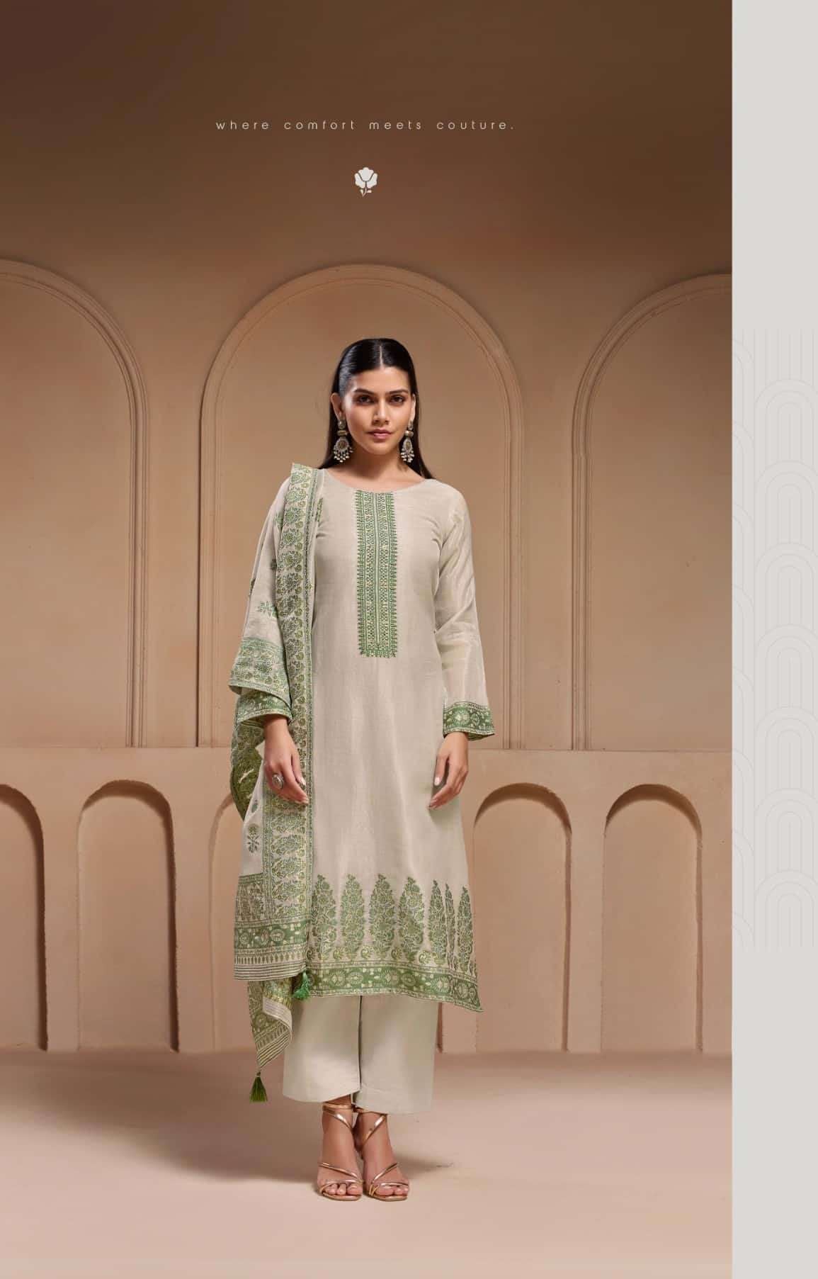 Avon Trendz Jashn Tissue Silk Dress Material