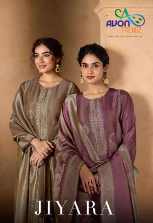 Avon Trendz Jiyara Pure Silk Jacquard Dress Material