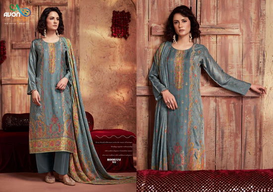Avon Trendz Roohani Woven Swarovski Dress Material - Amrah Wholesale
