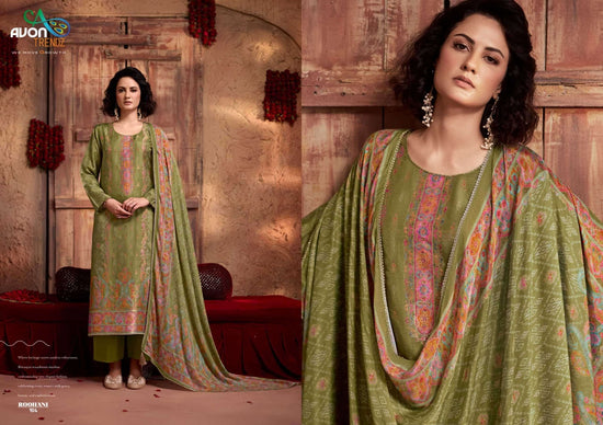 Avon Trendz Roohani Woven Swarovski Dress Material - Amrah Wholesale