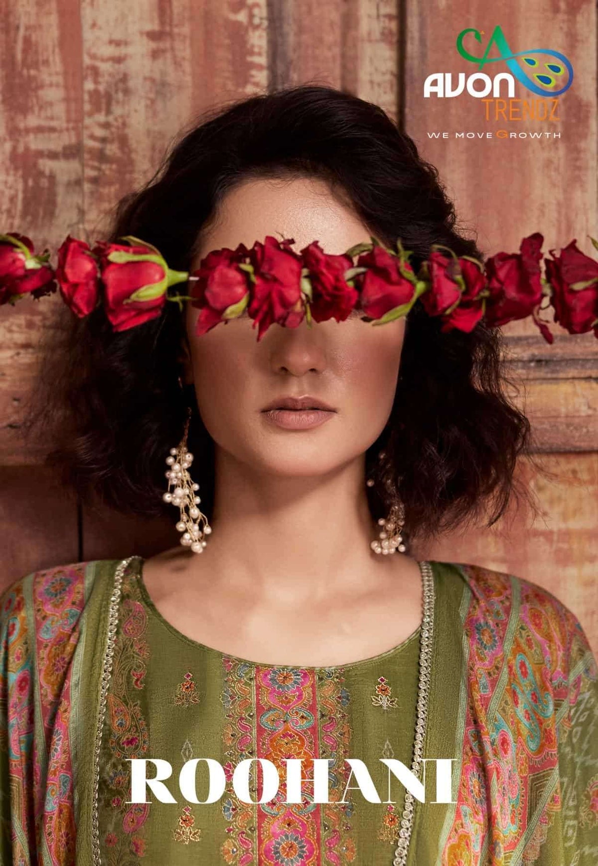 Avon Trendz Roohani Woven Swarovski Dress Material - Amrah Wholesale