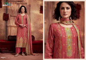 Avon Trendz Roohani Woven Swarovski Dress Material