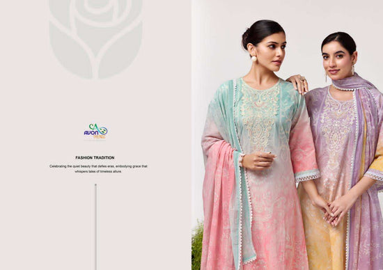 Avon Trendz Satori Cotton Dress Material - Amrah Wholesale
