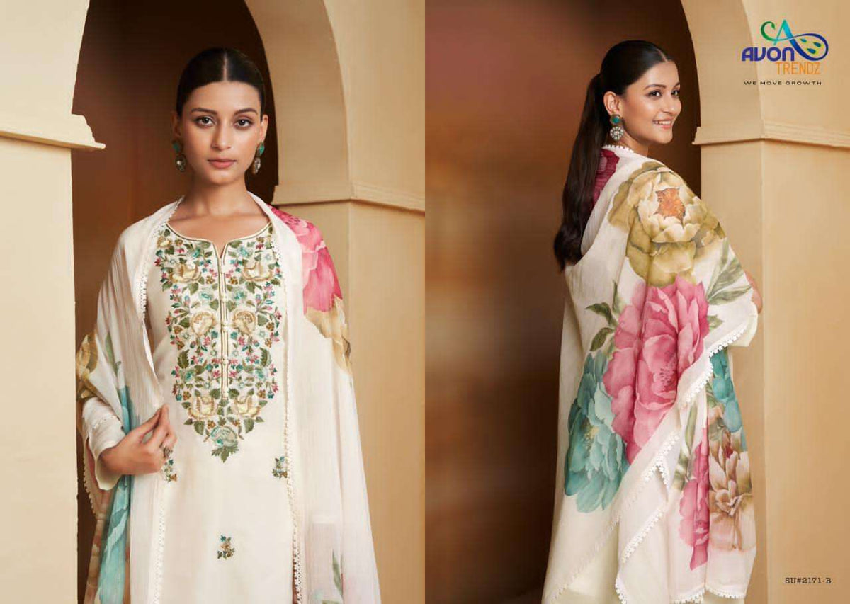 Avon Trendz Suhana Linen Pakistani Suit - Amrah Wholesale