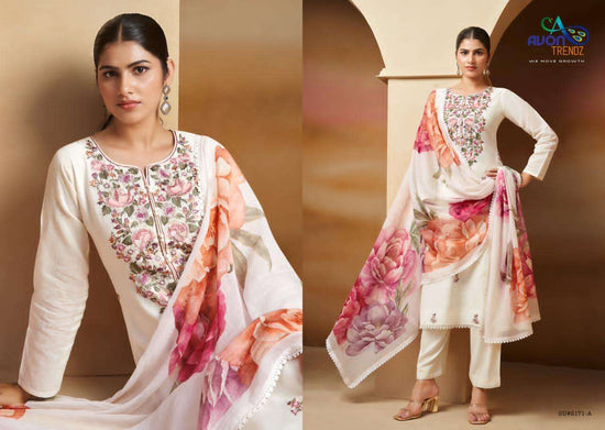 Avon Trendz Suhana Linen Pakistani Suit - Amrah Wholesale