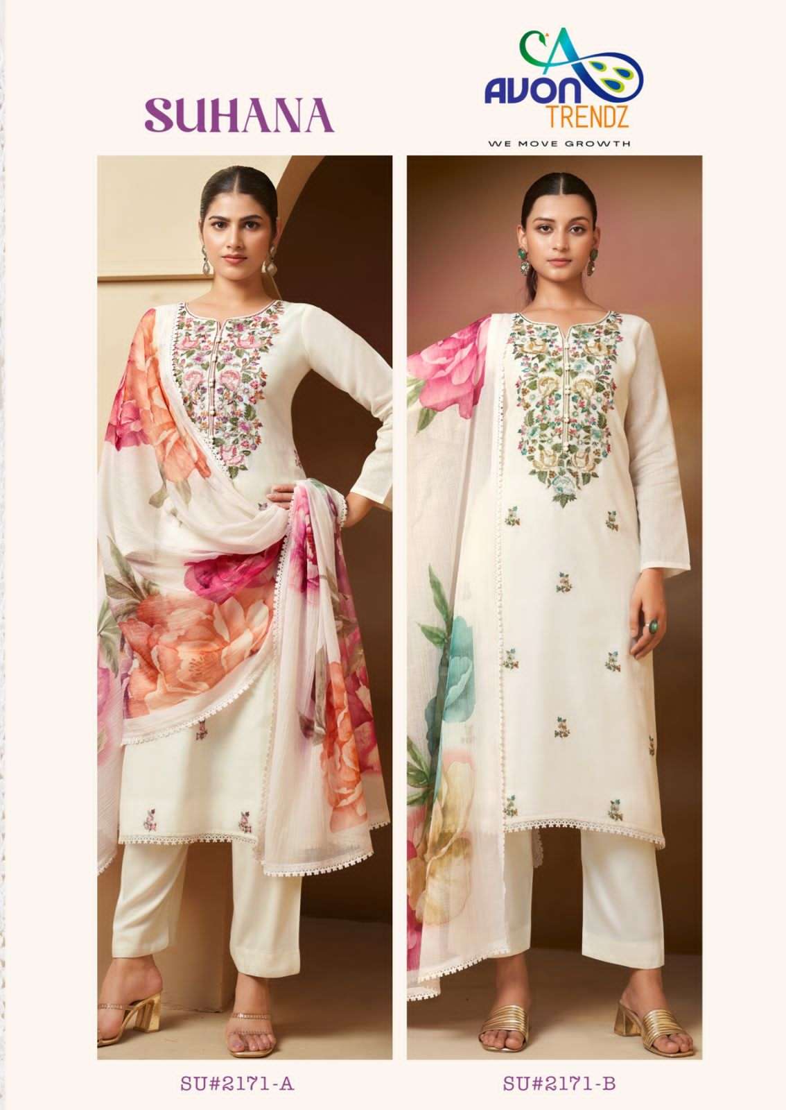 Avon Trendz Suhana Linen Pakistani Suit - Amrah Wholesale