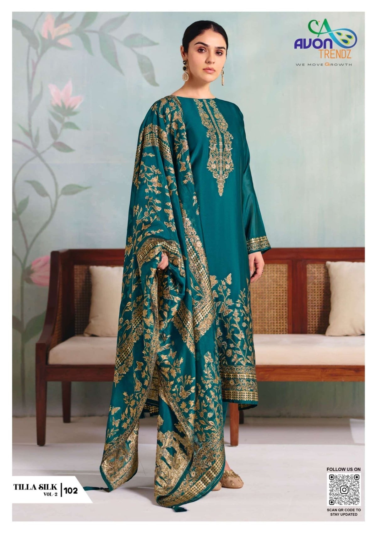 Avon Trendz Tilla Silk Vol 2 Silk Dress Material - Amrah Wholesale
