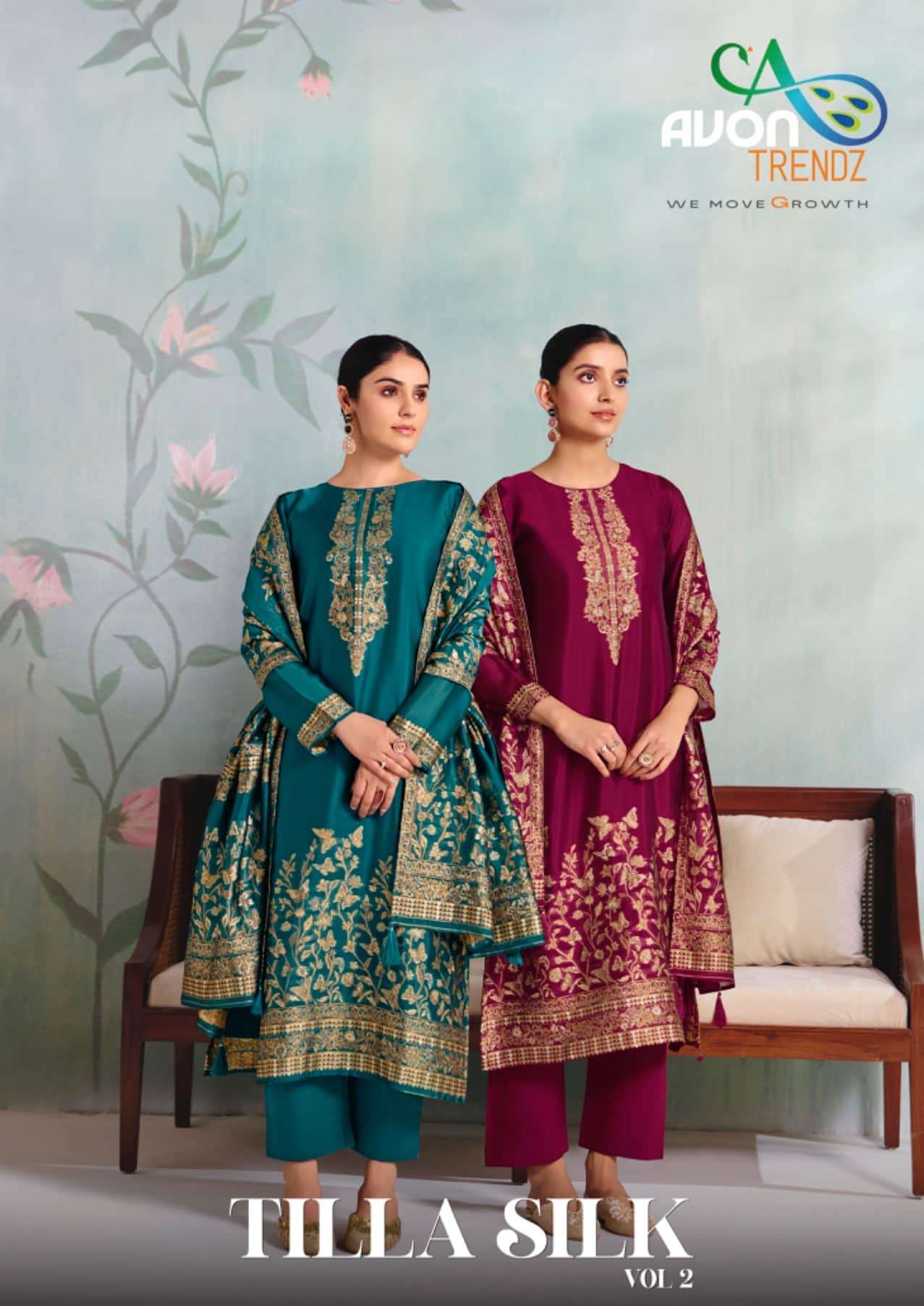 Avon Trendz Tilla Silk Vol 2 Silk Dress Material