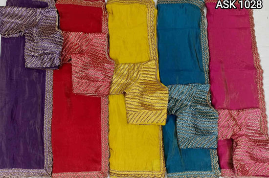 Ayushka 1028 Colors Organza Silk Party Wear Designer Saree Wholesale - Amrah Wholesale