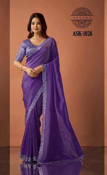Ayushka 1028 Colors Organza Silk Party Wear Designer Saree Wholesale - Amrah Wholesale