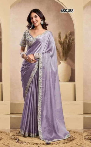 Ayushka 883 Colors Tissue Organza Silk Designer Saree Wholesale Collection