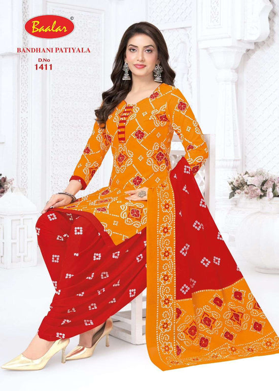 Baalar Fabrics Bandhani Patiyala Vol 14 Cotton Dress Material