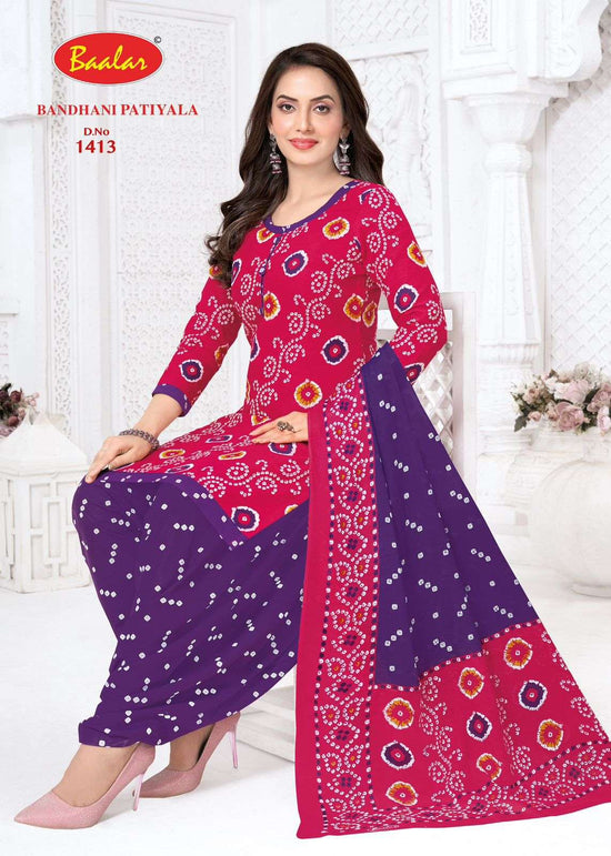 Baalar Fabrics Bandhani Patiyala Vol 14 Cotton Dress Material