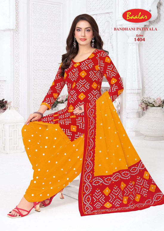 Baalar Fabrics Bandhani Patiyala Vol 14 Cotton Dress Material