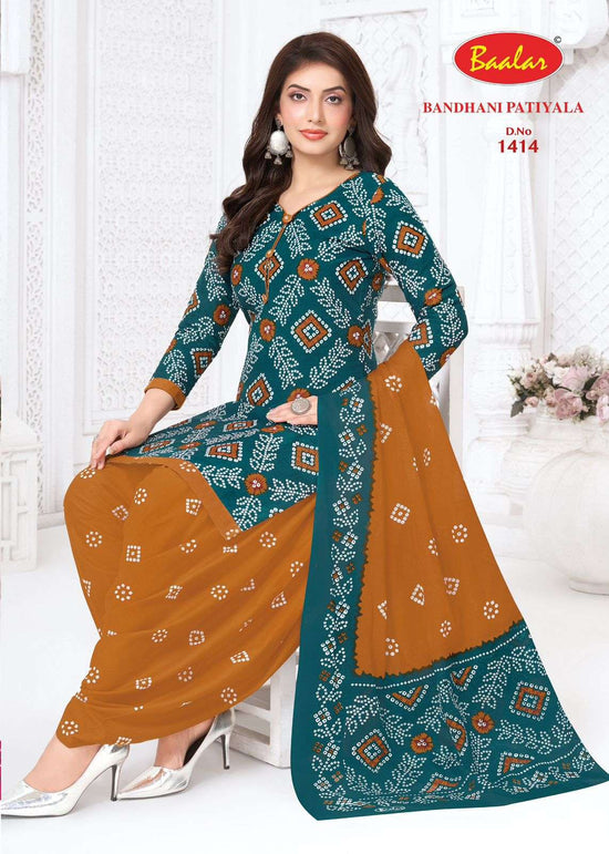 Baalar Fabrics Bandhani Patiyala Vol 14 Cotton Dress Material