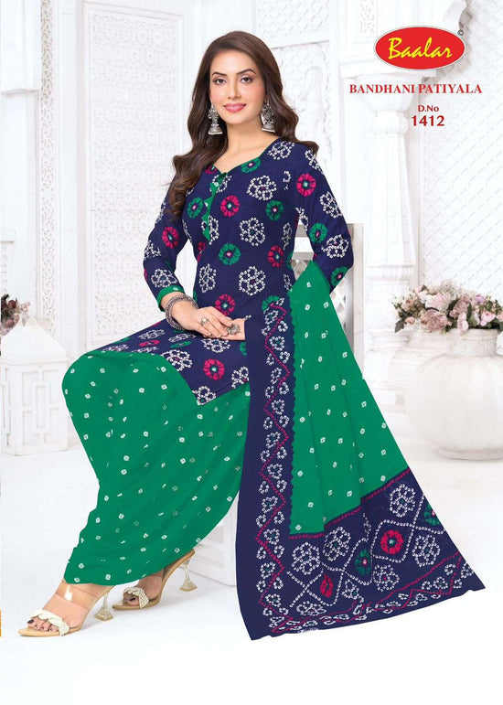 Baalar Fabrics Bandhani Patiyala Vol 14 Cotton Dress Material