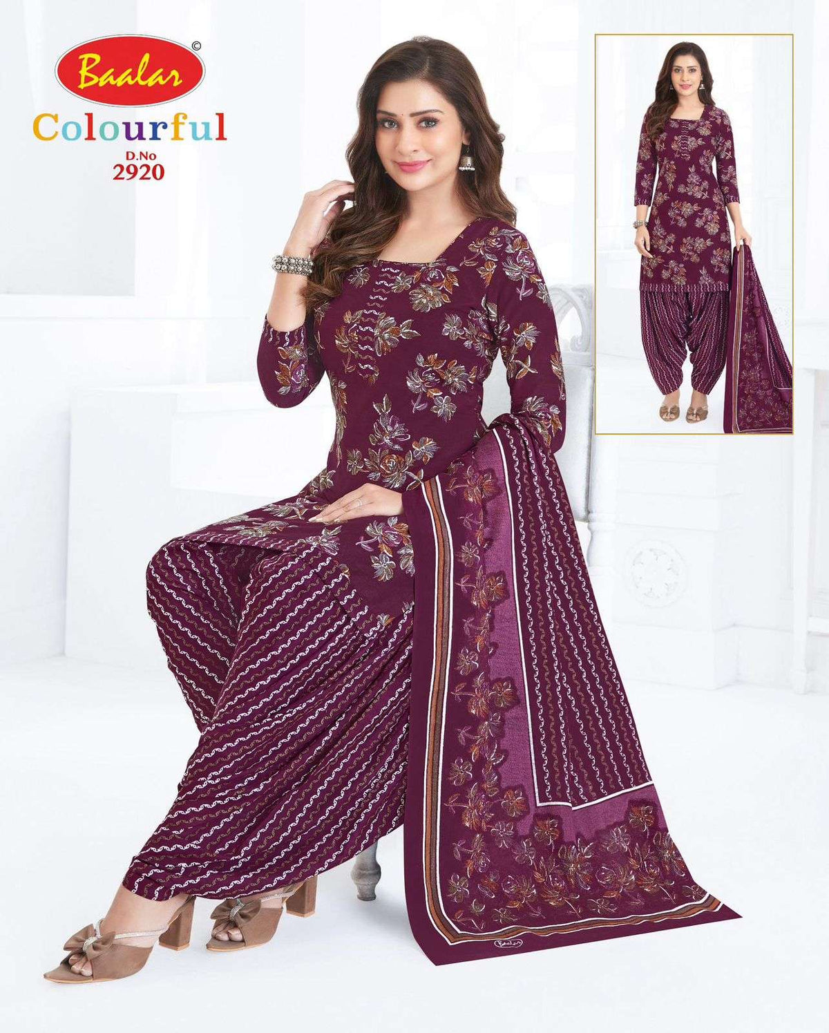 Baalar Colourful Vol 29 Pure Cotton Dress Material - Amrah Wholesale