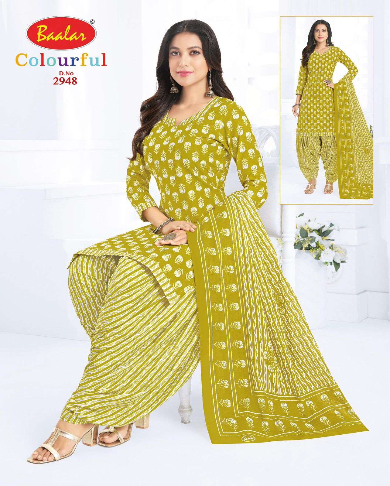 Baalar Colourful Vol 29 Pure Cotton Dress Material - Amrah Wholesale