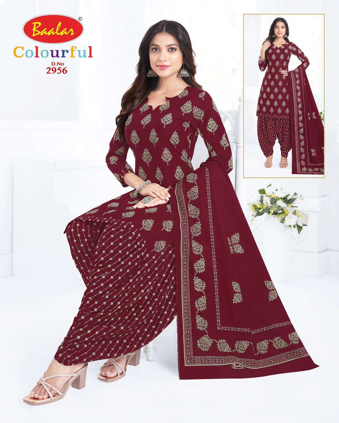 Baalar Colourful Vol 29 Pure Cotton Dress Material - Amrah Wholesale