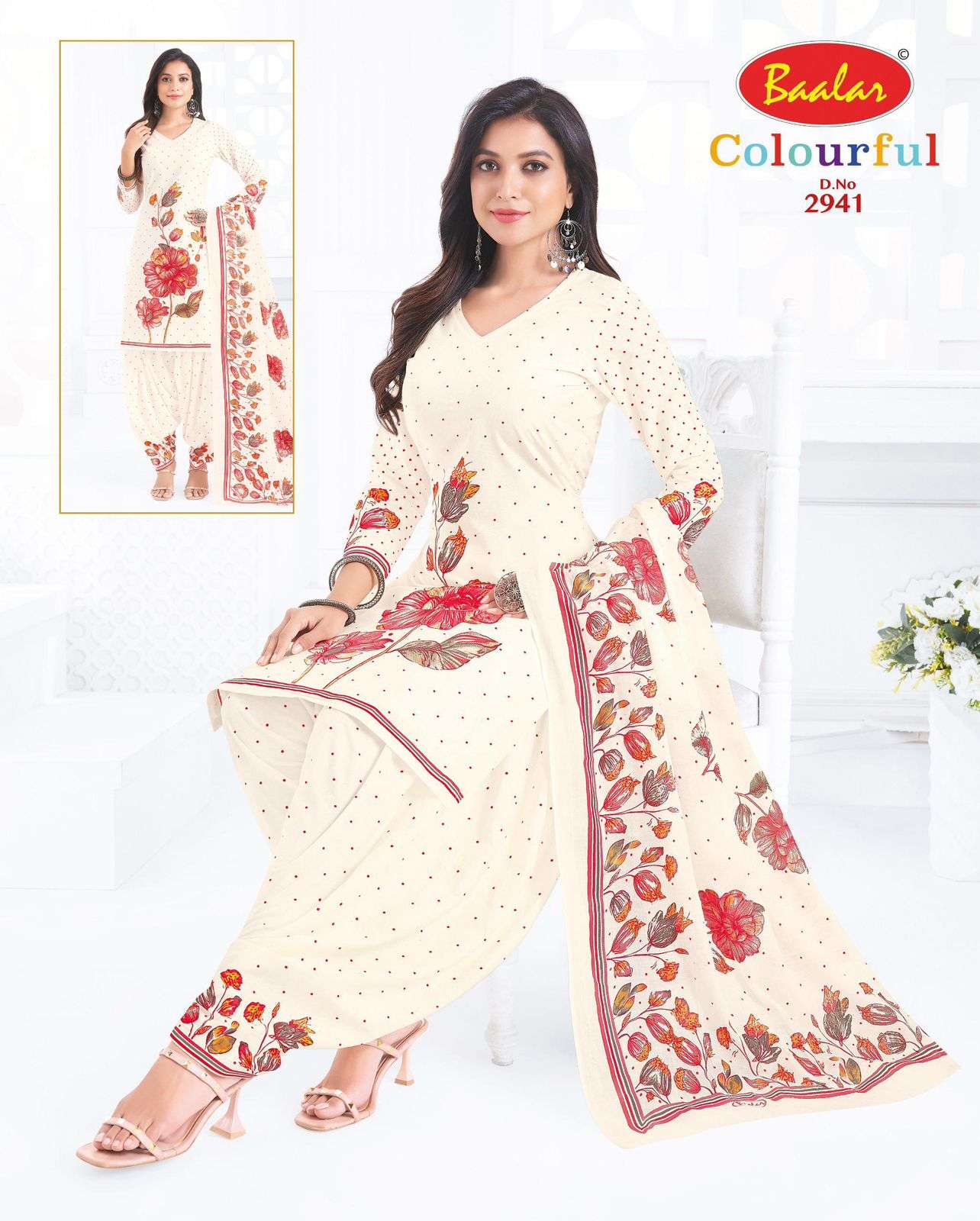 Baalar Colourful Vol 29 Pure Cotton Dress Material - Amrah Wholesale