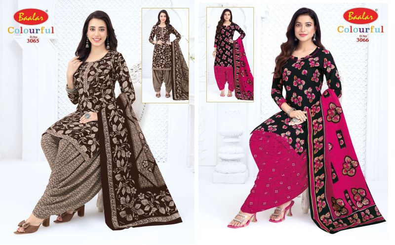 Baalar Colourful Vol 30 Pure Cotton Printed Dress Material