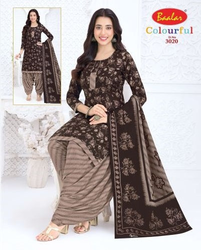 Baalar Colourful Vol 30 Pure Cotton Printed Dress Material