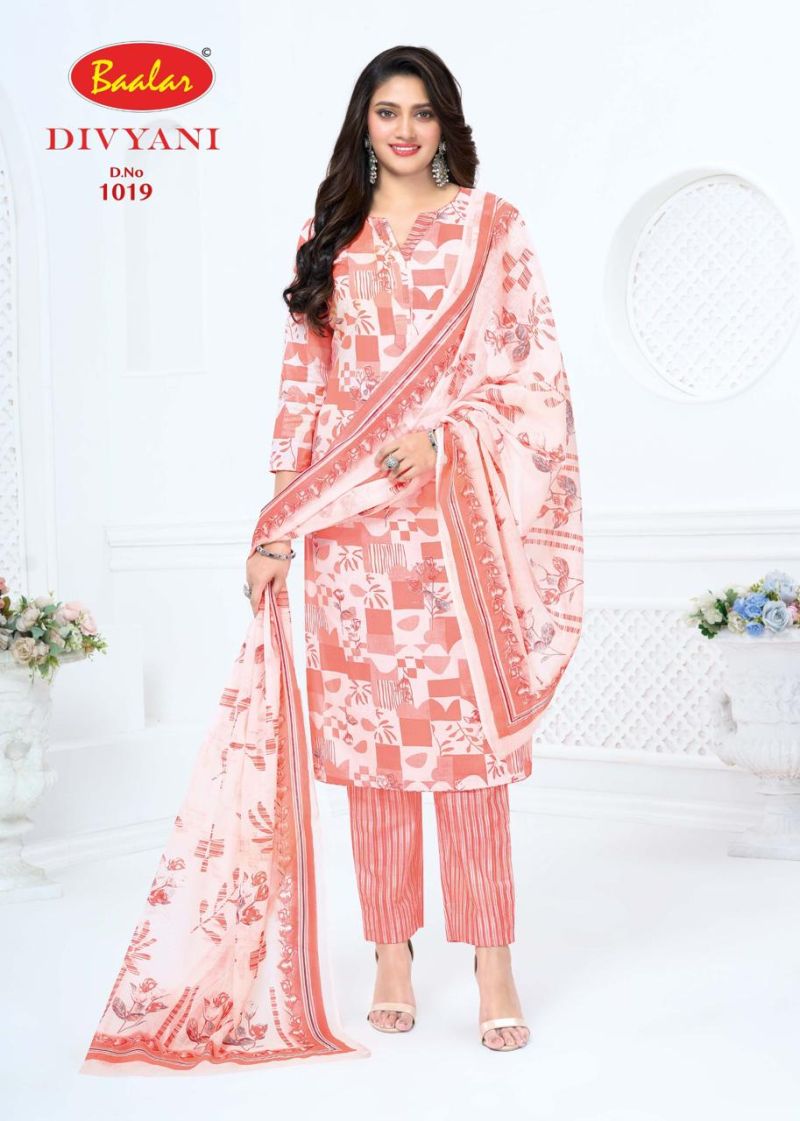 Baalar Divyani Vol 1 Cotton Printed Fancy Dress Material