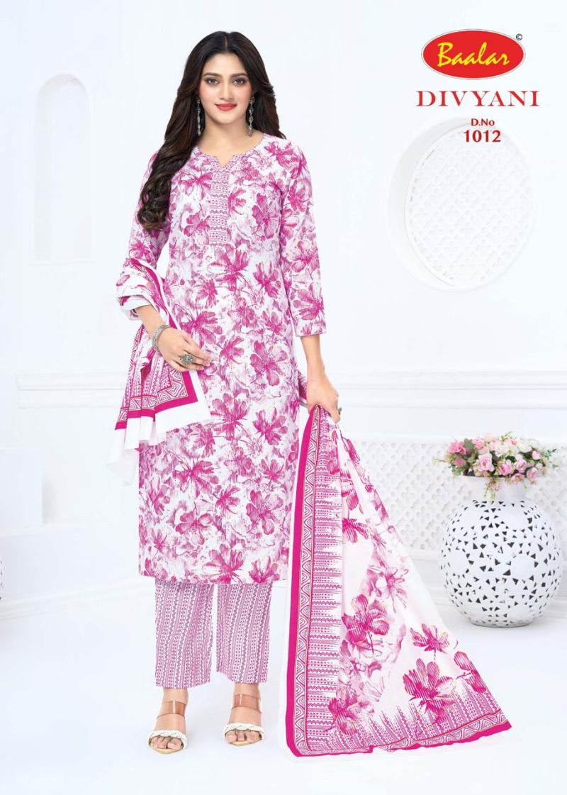 Baalar Divyani Vol 1 Cotton Printed Fancy Dress Material