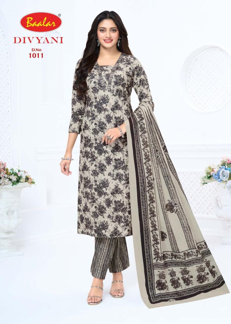 Baalar Divyani Vol 1 Cotton Printed Fancy Dress Material