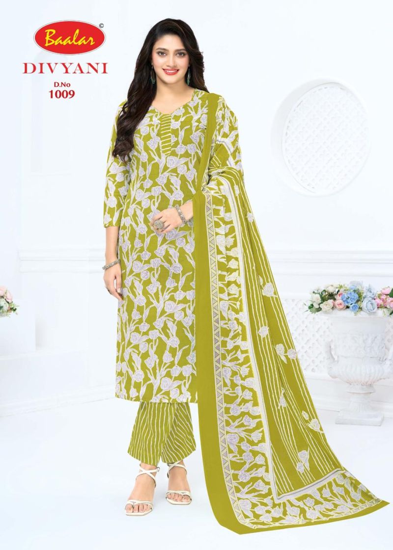 Baalar Divyani Vol 1 Cotton Printed Fancy Dress Material